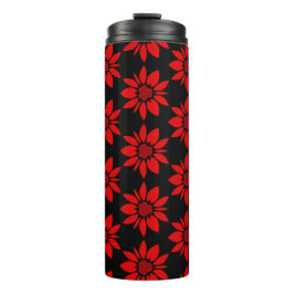 Termo patrón floral transparente