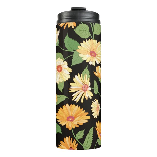 Termo Patrón floral. Tronco de mariscos de flores (Anverso)