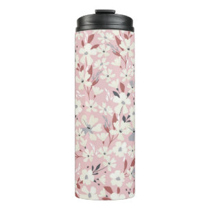 Termo Patrón florido de primavera. Fondo floral impecabl