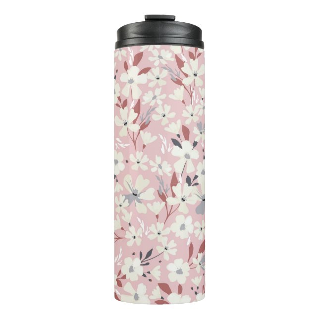 Termo Patrón florido de primavera. Fondo floral impecabl (Anverso)