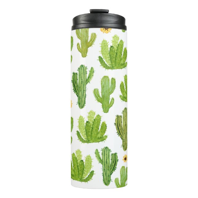 Termo Patrón fluido de cactus (Anverso)