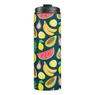 Termo patrón fluido de frutas tropicales