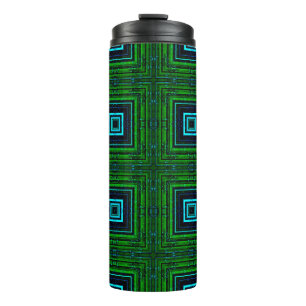 Termo Patrón geométrico abstracto con abstención kaleido