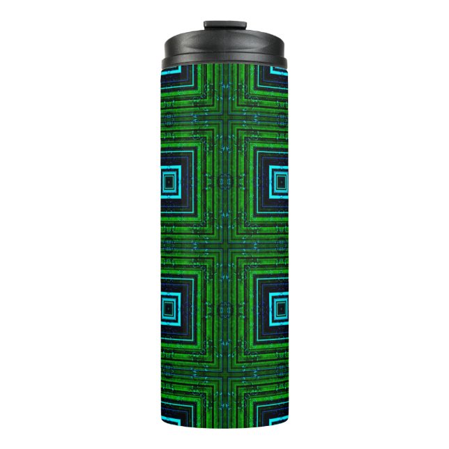 Termo Patrón geométrico abstracto con abstención kaleido (Anverso)
