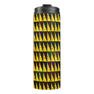 Termo Patrón geométrico abstracto con triángulos