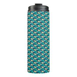 Termo Patrón Geométrico Abstracto de Ripple Grid 1302