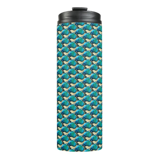 Termo Patrón Geométrico Abstracto de Ripple Grid 1302 (Anverso)