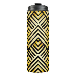 Termo Patrón geométrico abstracto en estilo art-deco, vi