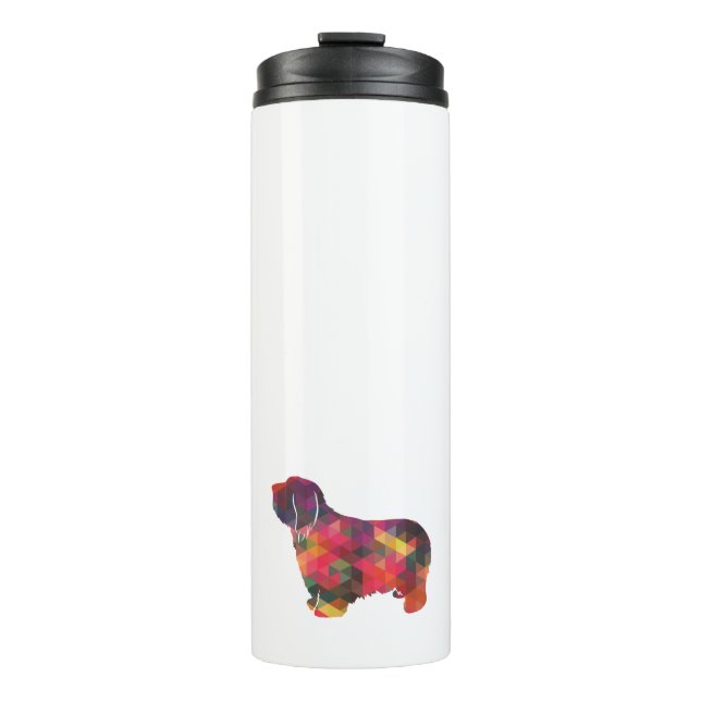 Termo Patrón geométrico de color con barba Silueta multi (Anverso)