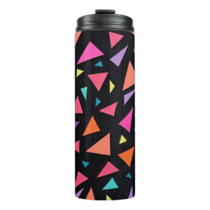 Termo Patrón geométrico de triángulo multicolor