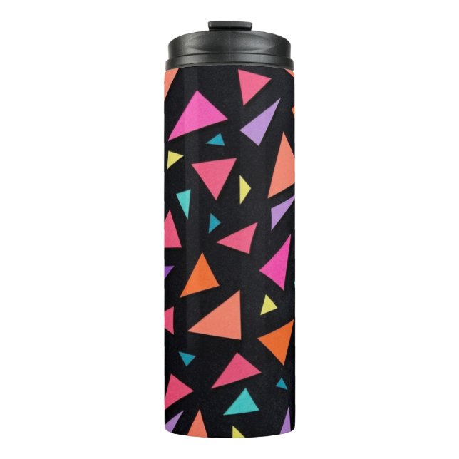 Termo Patrón geométrico de triángulo multicolor (Anverso)