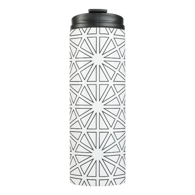 Termo Patrón geométrico moderno de ráfaga de estrellas e (Anverso)