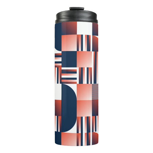 Termo Patrón geométrico moderno sin soldadura (Anverso)