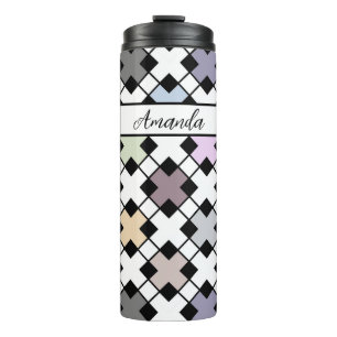 Termo Patrón geométrico multicolor