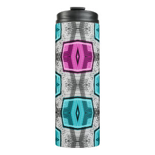 Termo Patrón geométrico retro sesenta