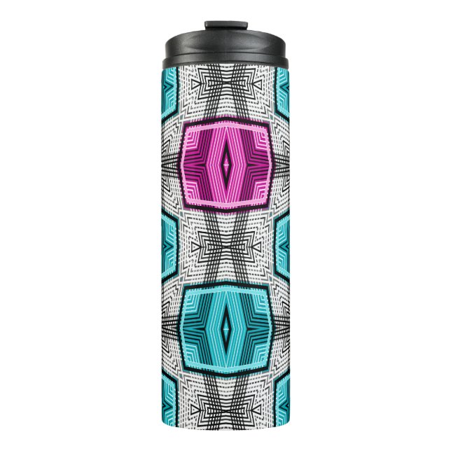 Termo Patrón geométrico retro sesenta (Anverso)