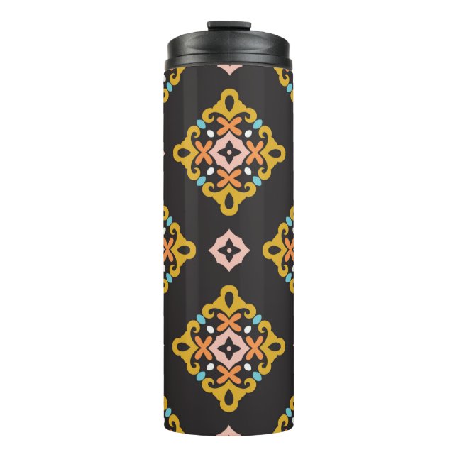 Termo Patrón Geométrico sin Marea. Diseño de textura abs (Anverso)