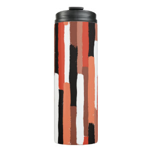 Termo Patrón geométrico sin soldadura de pinceles de ung