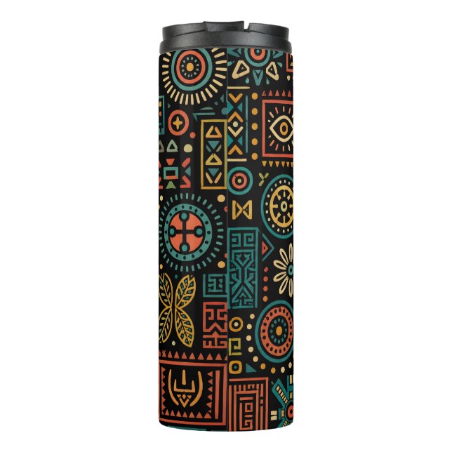 Termo Patrón geométrico tribal moderno (Reverso)