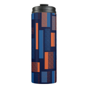 Termo Patrón geométrico urbano, moderno y sin costuras