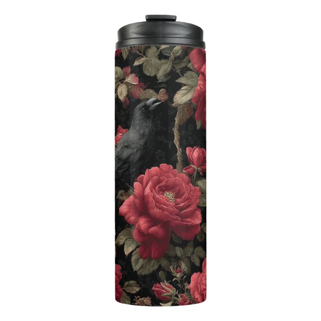 Termo Patrón gótico con rosas y cuerdas rojas (Anverso)