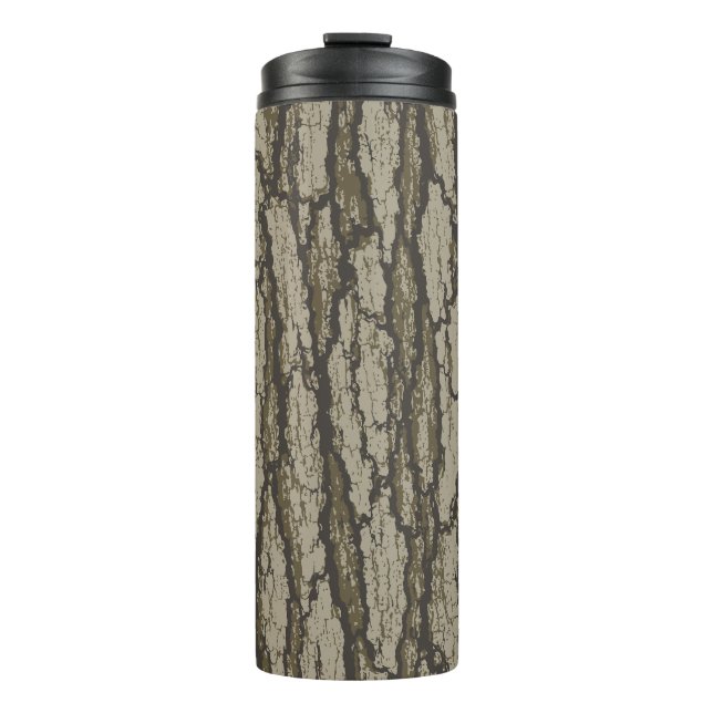 Termo Patrón gráfico de camuflaje de corteza de roble (Anverso)