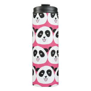 Termo Patrón infantil Panda lleva una repetición de co