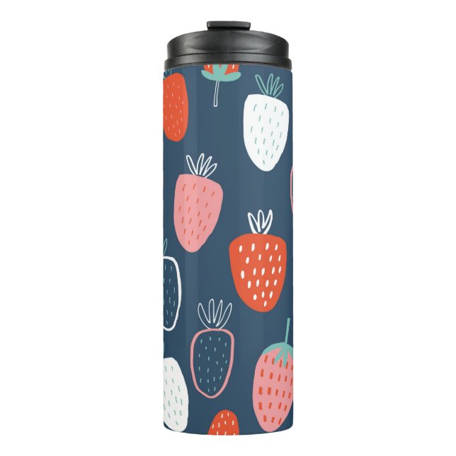 Termo Patrón infantil sin soldadura con fresa dibujada a (Anverso)