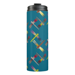 Termo Patrón ininterrumpido de color decorativo con un a