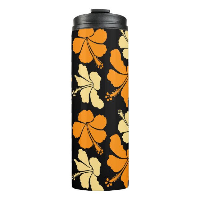 Termo Patrón ininterrumpido de flores naturales tropical (Anverso)