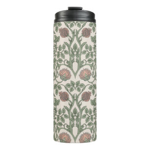 Termo Patrón inoxidable de vintage floral. Vintage encan