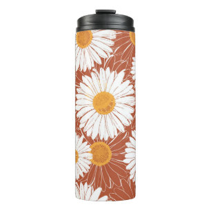 Termo Patrón marrón sin costuras con mareas