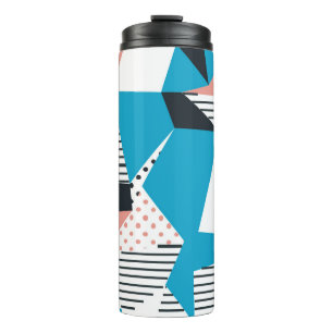 Termo Patrón Memphis: Minimalista tendencia abstracta