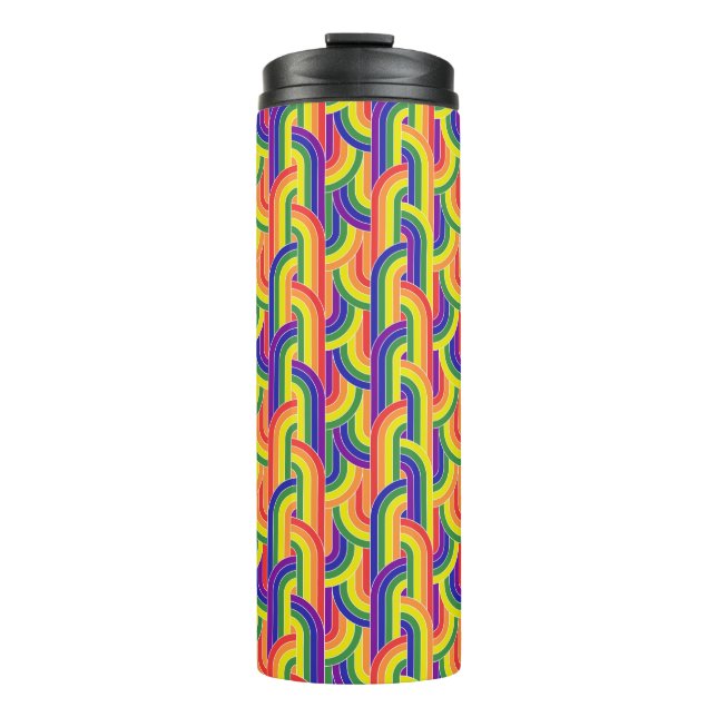 Termo Patrón moderno arco iris (Anverso)