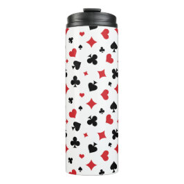 Termo Patrón moderno de palos de cartas de juego