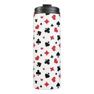 Termo Patrón moderno de palos de cartas de juego