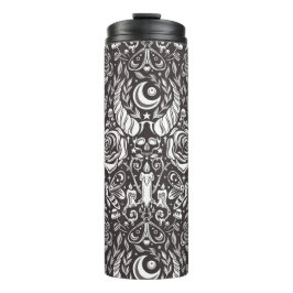 Termo Patrón monocromo gótico