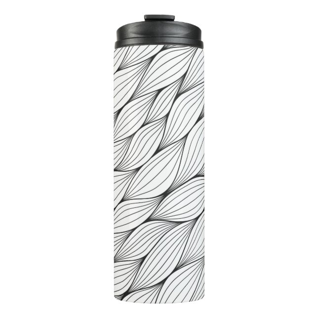 Termo Patrón monocromo sin soldadura con rizado abstract (Anverso)