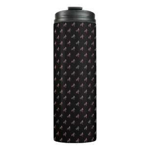 Termo Patrón monograma moderno elegante