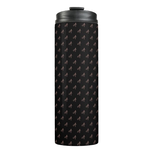 Termo Patrón monograma moderno elegante (Anverso)