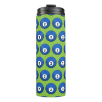 Patrón número dos de la bola azul Billiard
