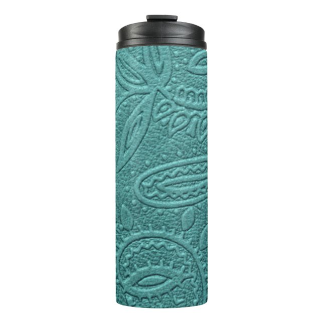 Termo Patrón Occidental Talla Turquesa Vintage (Anverso)
