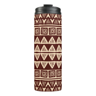 Termo Patrón ornamental tribal a rayas