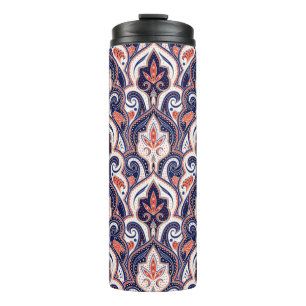 Termo Patrón paisley indio sin fisuras. Arabesco persa