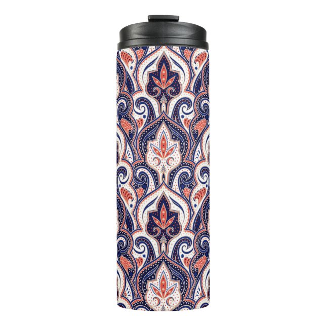 Termo Patrón paisley indio sin fisuras. Arabesco persa (Anverso)