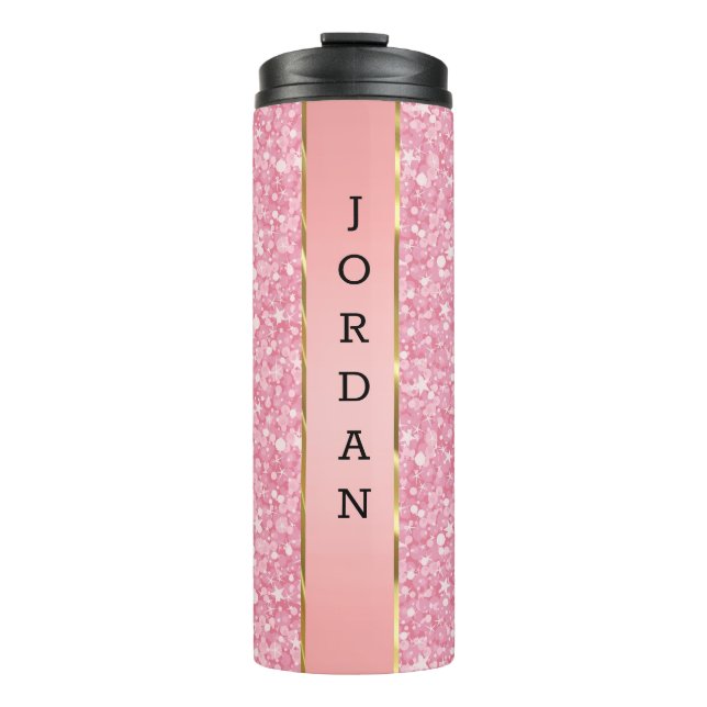 Termo Patrón Purpurina rosa (Anverso)