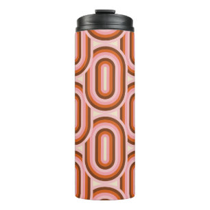Termo Patrón retro sin soldadura de los años 70. Estétic