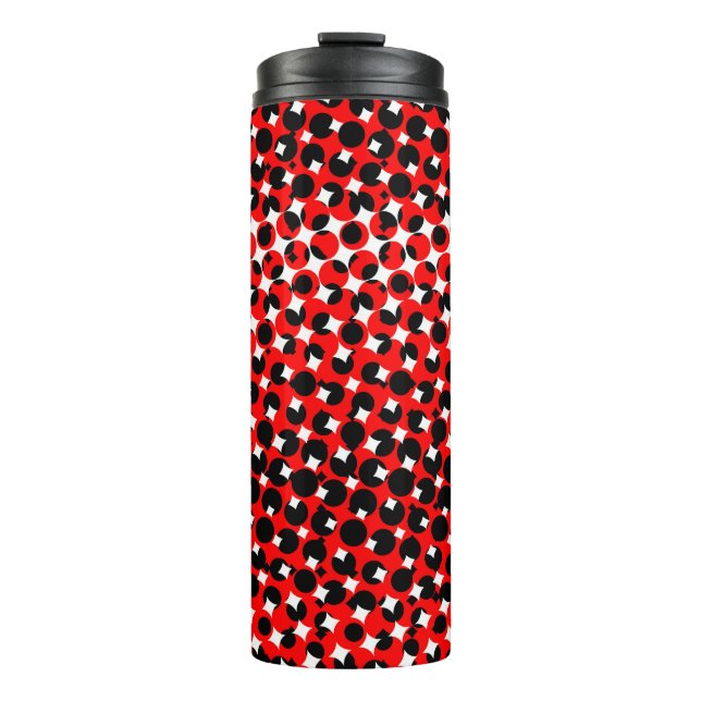 Termo Patrón Rojo Negro Blanco (Anverso)