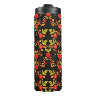 Termo Patrón ruso tradicional sin soldadura con bayas
