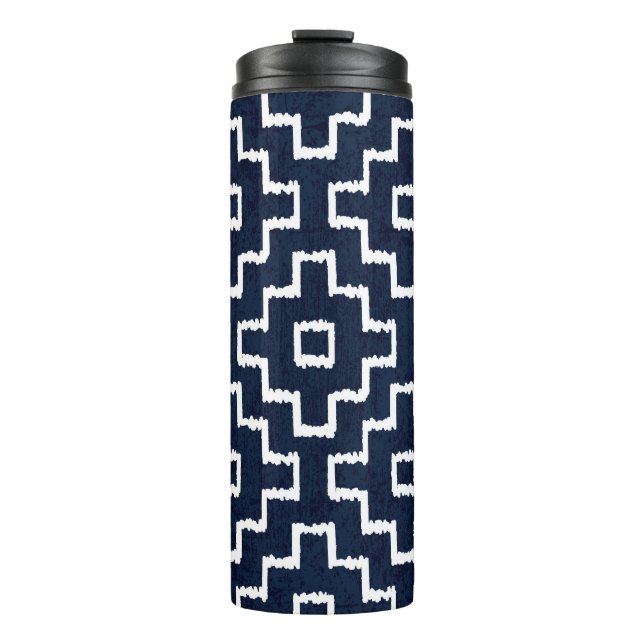 Termo Patrón Sashiko: bordado japonés tradicional (Anverso)